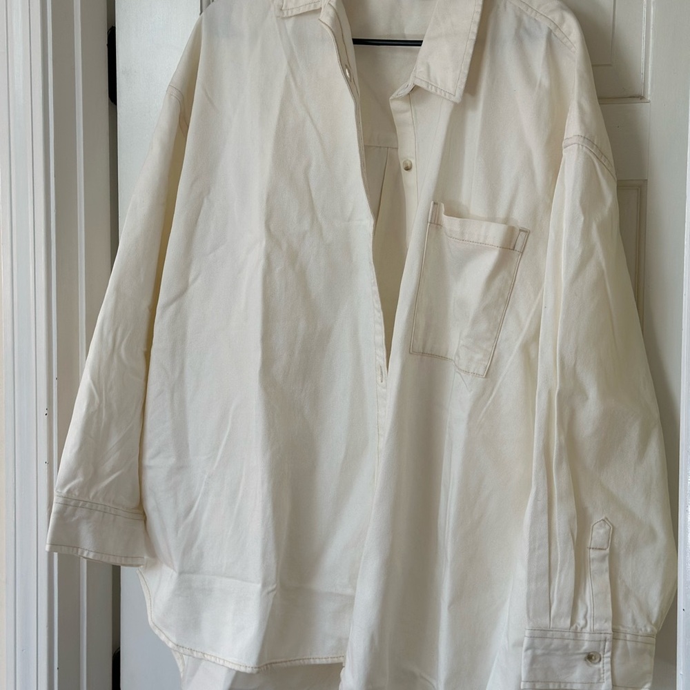 Old Navy White Jean Jacket